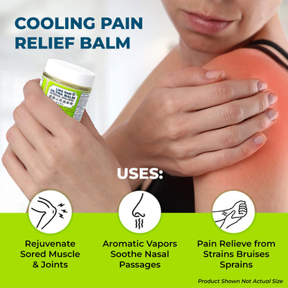 Ling Nam Ultra Balm External Analgesic, for Cooling Pain Relief Simple Backache Arthritis Strains Bruises Sprain, Muscle Pain, Muscle Soreness, 2.3oz (Pack of 3) Ling NamBuy Supplements Australia