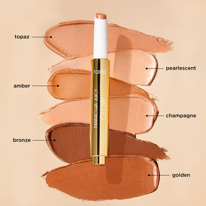 tarte maracuja juicy glow highlight – Highlighter with Vitamin E to Hydrate, Blur appearance for a Smooth Buildable & Luminous Radiant Finish, Vegan & Cruelty-Free, full size, champagne glow tarteBuy Supplements Australia