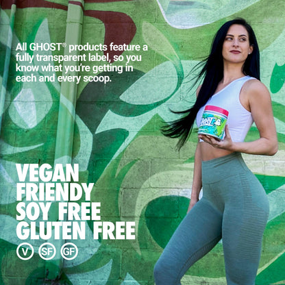 GHOST Greens Powder, Guava Berry - 30 Servings - 19 Superfood Greens & Reds Powder, Fruits, Vegetables, Spirulina, & Chlorella, Prebiotics, 10 Billion CFU Probiotic & Digestive Enzymes - Gluten-Free