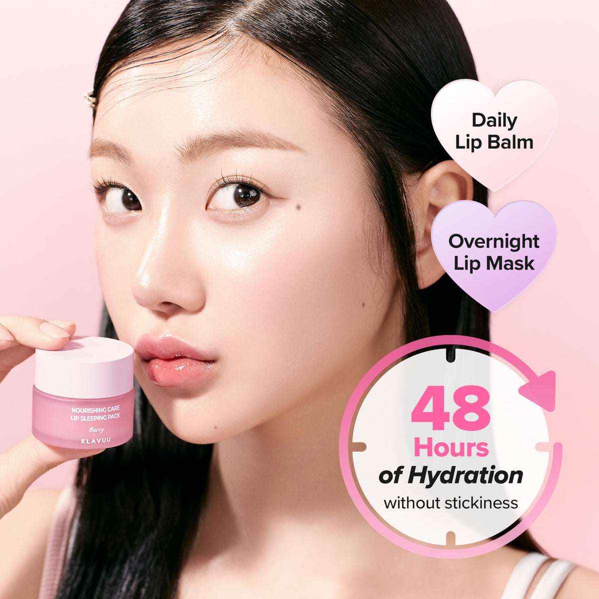 Klavuu Lip Mask Sleeping Pack (0.7oz) – Overnight Deep Hydrating Korean Lip Balm Treatment for Very Dry, Chapped Lips | Lip Lightening & Plumping with Instant Hydration | Gentle Exfoliating (Berry) KLAVUUBuy Supplements Australia