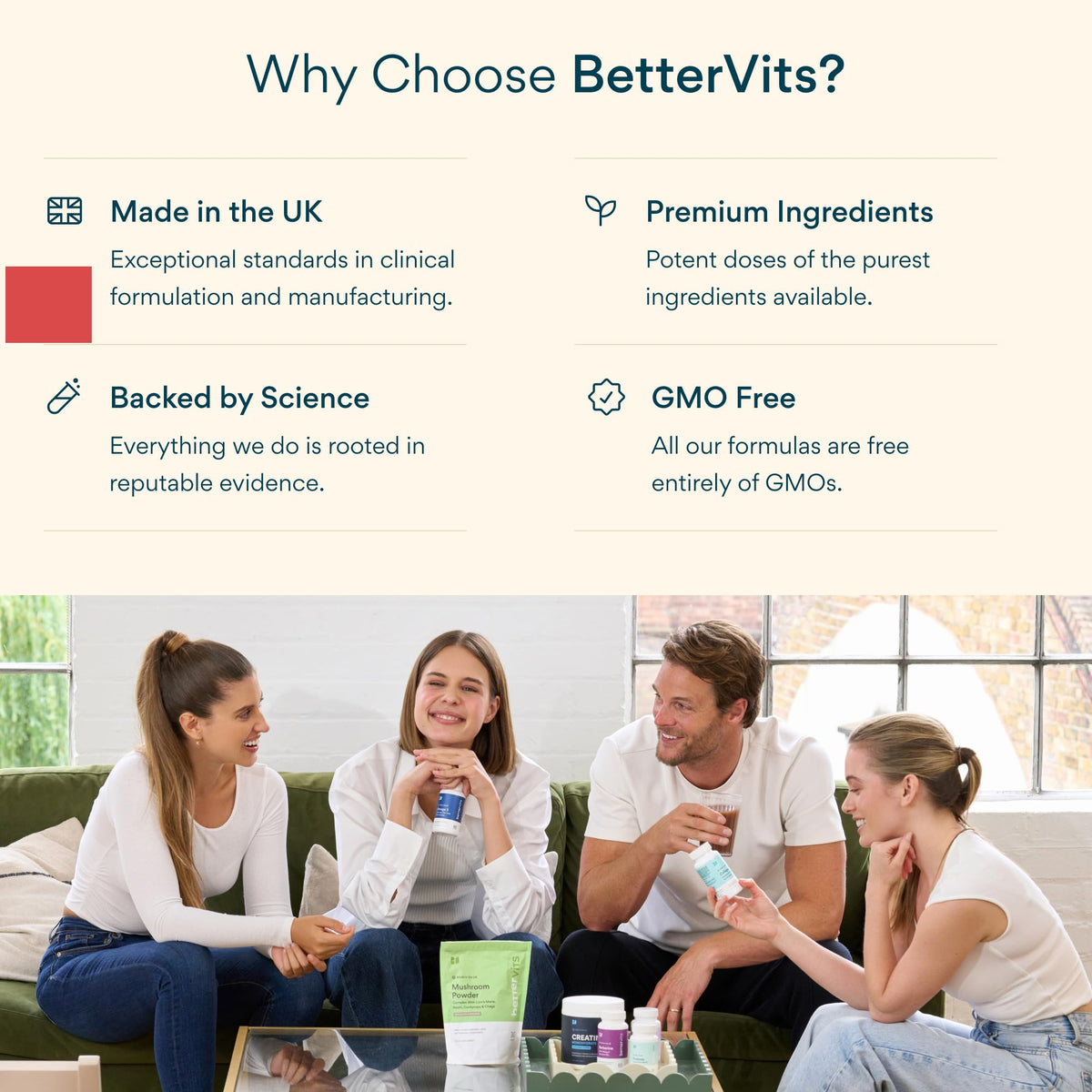 Bettervits Multivitamin for Women & Men | Womens Daily Multivitamin with 13 Essential Vitamins Iron, Iodine, Calcium and Biotin | Vitamins A, K2, D3, C, B1, B2, B3, B5, B6, B7, B9, B12 | 60 Capsules Bettervits buy supplements Au