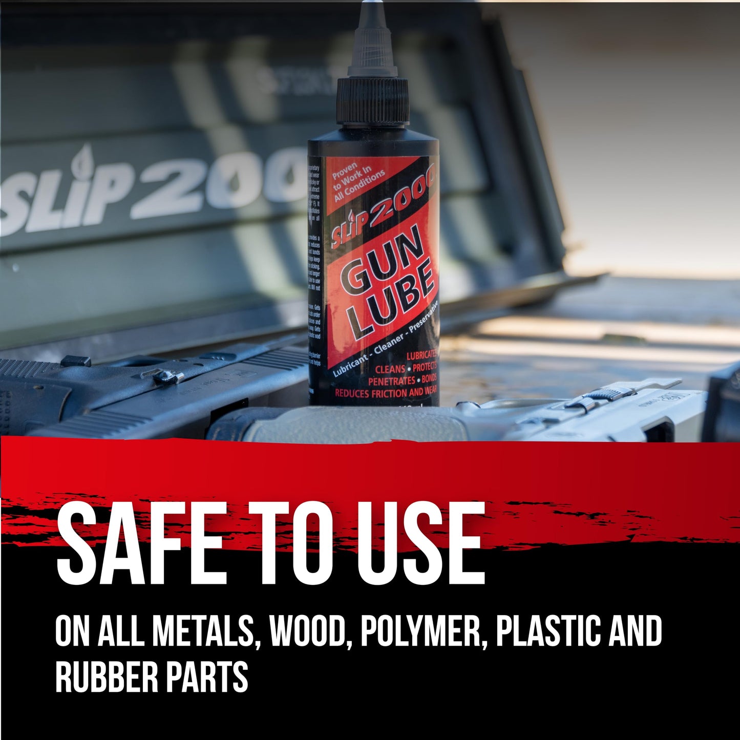 Slip 2000 Gun Lube, 100% Pure Synthetic CLP, Performs in All Conditions, Gun Lubricants for Peak Performance, Reduces Heat, Eliminates Excessive Wear, Shotguns, Rifles and Pistols, 4-Ounce Pump Slip2000Buy Supplements Australia