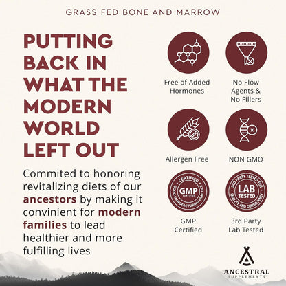 Ancestral Supplements Mofo & Bone and Marrow Bundle for Men – Supports Strength, Energy, Joint & Hormone Health – Grass Fed Beef Organ Blend with Collagen, Growth Factors & Whole Bone Extract