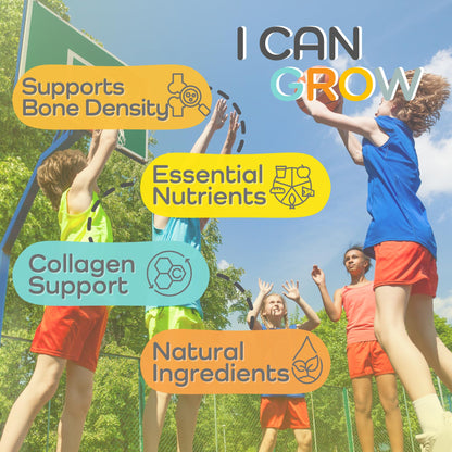 I Can Grow (3 Pack) Height Boosters for Kids 10+, Teen Vitamins for tru Height - Natural Growth Supplement for Optimal Development - Supports Bone Strength and Immune Health with Colostrum Fawelo buy supplements Au
