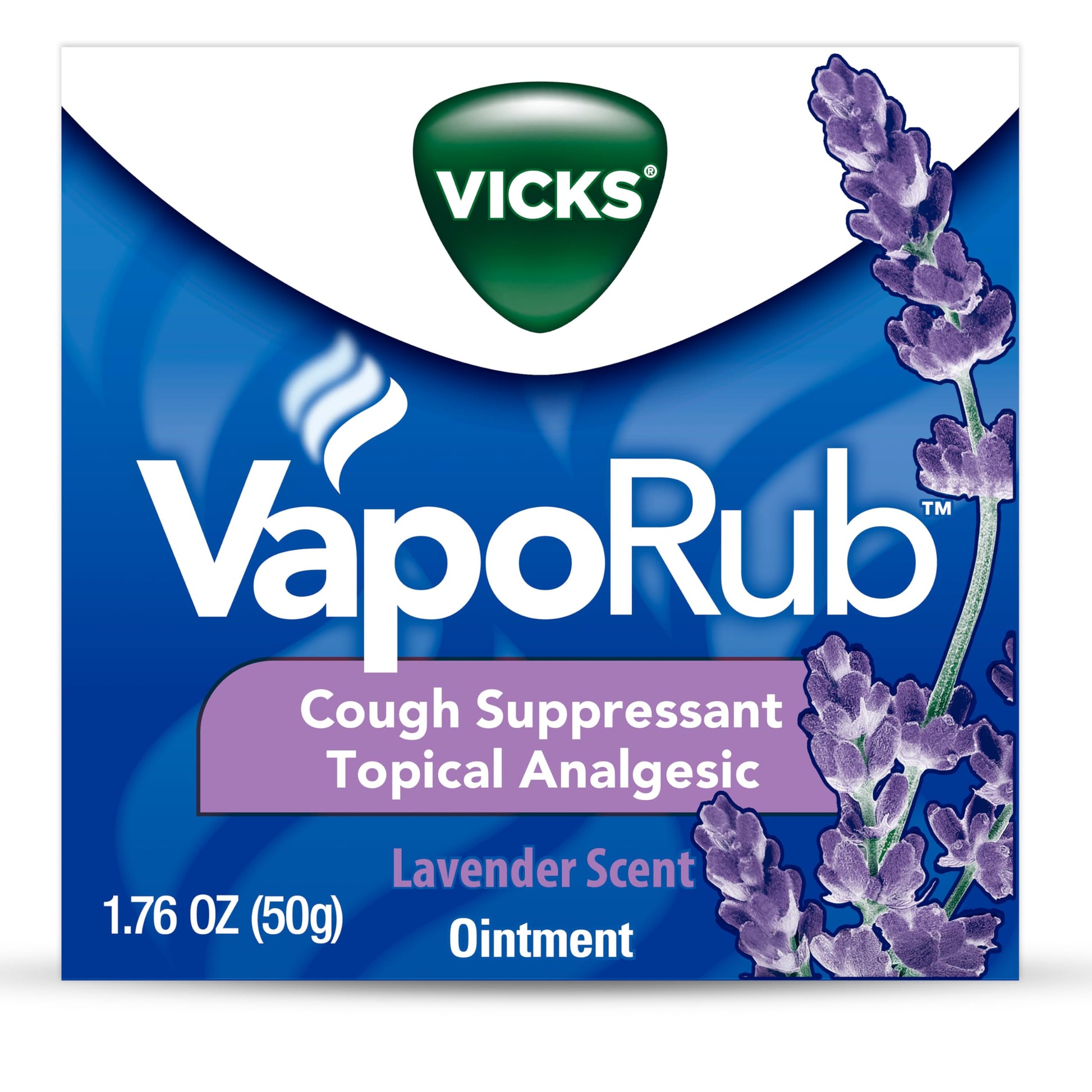 Vicks VapoRub, Lavender Scent, Cough Suppressant, Topical Chest Rub & Analgesic Ointment, Medicated Vicks Vapors, Relief from Cough Due to Cold, Aches & Pains, 1.76oz Vicks buy supplements Au
