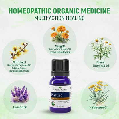 Forces of Nature Fissure Control, Organic Homeopathic Treatment with Witch Hazel for Anal Fissures, Hemorrhoid Related Irritation & Discomfort, Fast, Natural Topical Relief, 1 Fl Oz Forces of NatureBuy Supplements Australia