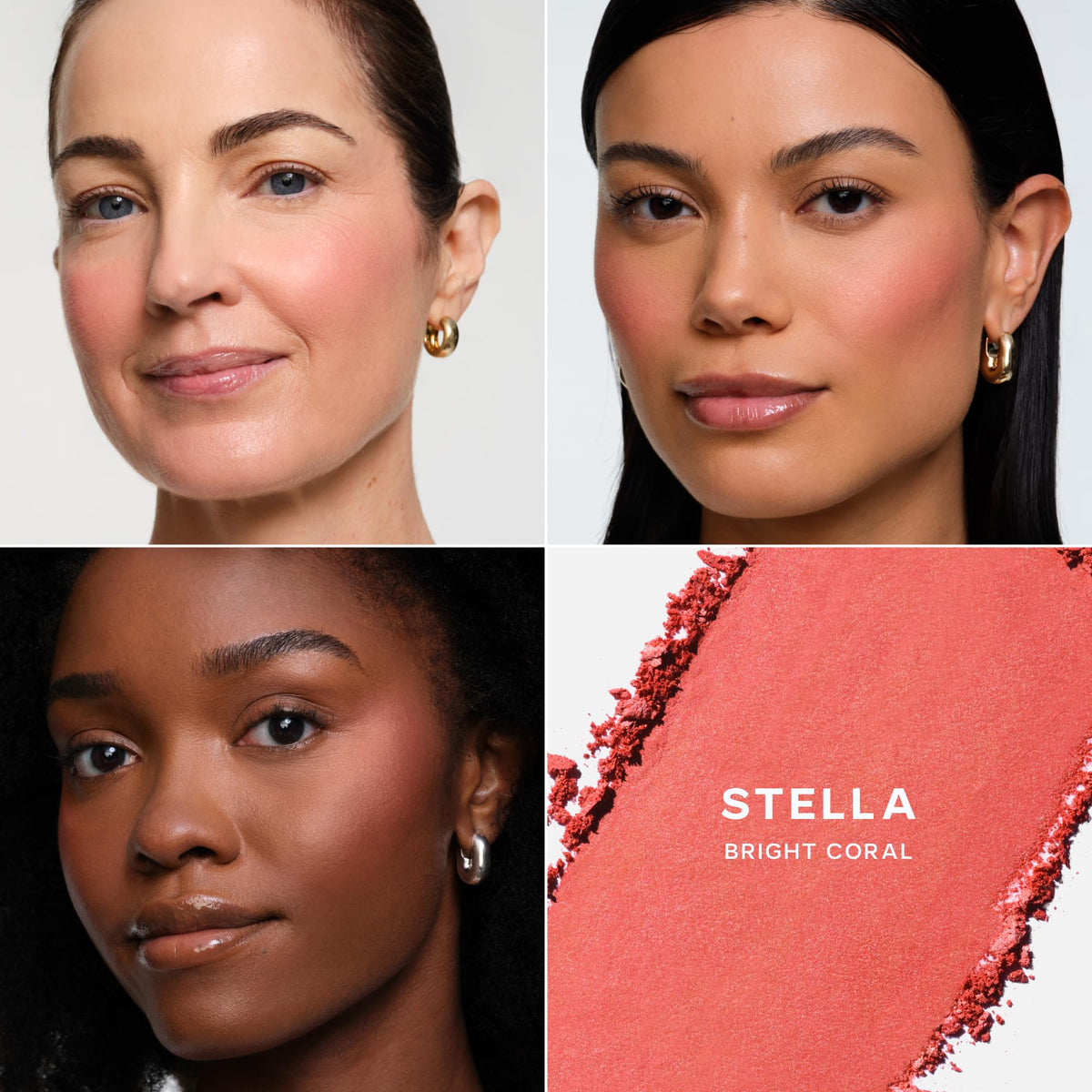 Saie Blush & Brush Duo - SuperSuede Baked Blush in Stella (.01 oz) & Powder Blush Brush - Talc-Free, Moisturizing Blush with Vegan, Fluffy Brush for Seamless Application SaieBuy Supplements Australia