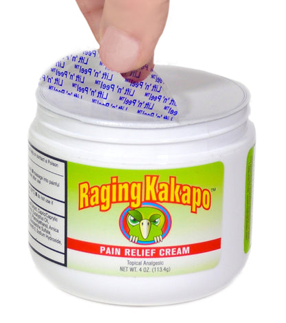 Raging Kakapo Pain Relief Cream - Sore Muscles, Joint Pain & Aches - Odor Free, Non-Greasy Pain Cream - Histamine Dihydrochloride, Capsaicin, Emu Oil & More - 4 oz. Jar Raging KakapoBuy Supplements Australia