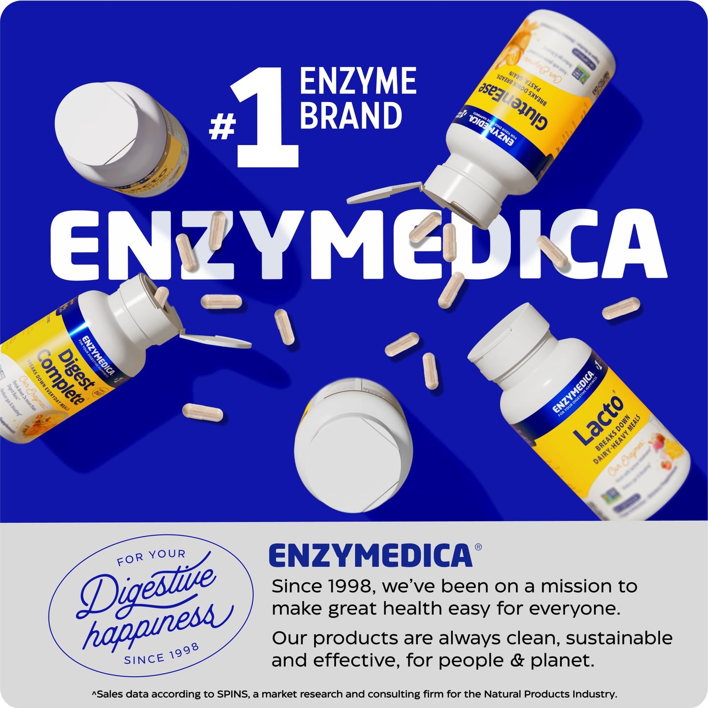Enzymedica VeggieGest - Digestive Enzyme Supplement for Women & Men, Enzymes for Digestion & Gut Health Support, Support for Vegetarian/Vegan Diets, Helps Gas & Bloating, Gluten Free - 90 Caps