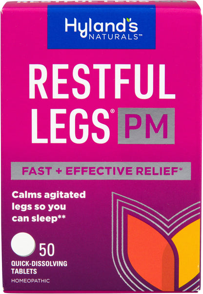 Hyland's Restful Legs PM, Nighttime Formula, Calms Agitated Legs so You Can Sleep, 50 Quick Dissolving Tablets Hyland's buy supplements Au