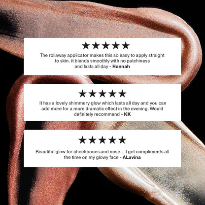 ICONIC LONDON Rollaway Glow | Liquid Highlighter for a Radiant Glow, Cruelty-Free, Vegan Makeup (Champagne Chic) 0.27 Fl oz ICONIC LONDON buy supplements Au