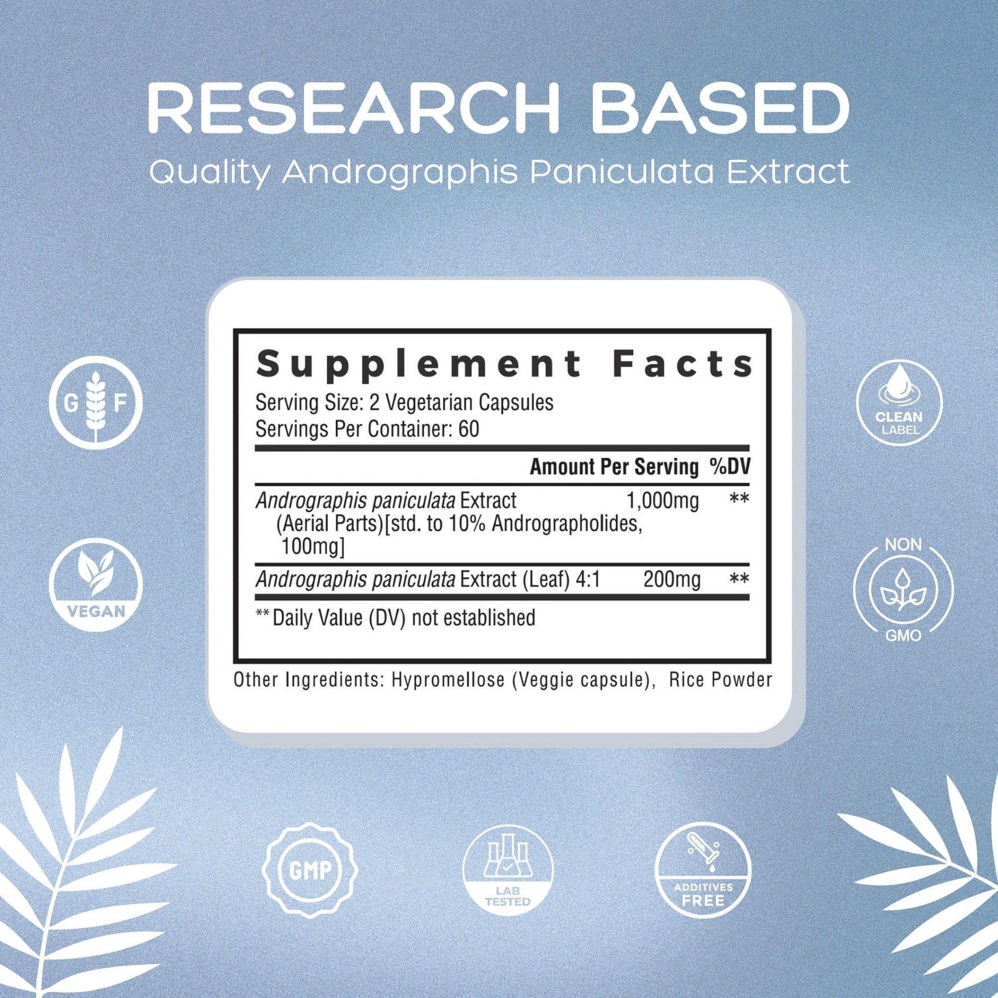Natural Cure Labs Premium Andrographis Paniculata Extract 1,200mg (100mg Andrographolides), 120 Capsules, Non-GMO, Vegan, Gluten Free Natural Cure Labs buy supplements Au