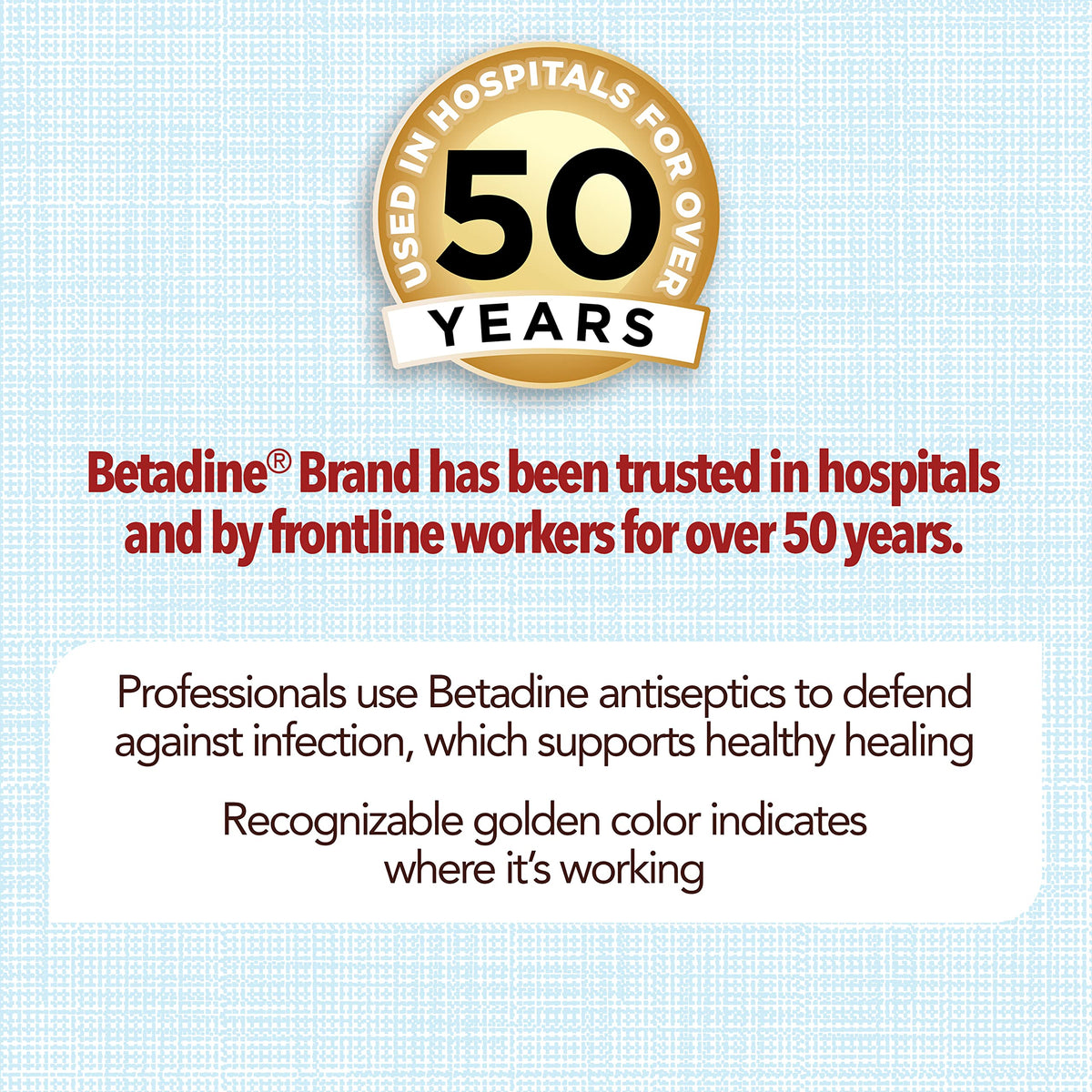 Betadine Antiseptic First Aid Solution, Povidone-Iodine 10%, Infection Protection, Kills Germs in Minor Cuts Scrapes and Burns, No Sting Promise, No Alcohol or Hydrogen Peroxide, 8 FL OZ
