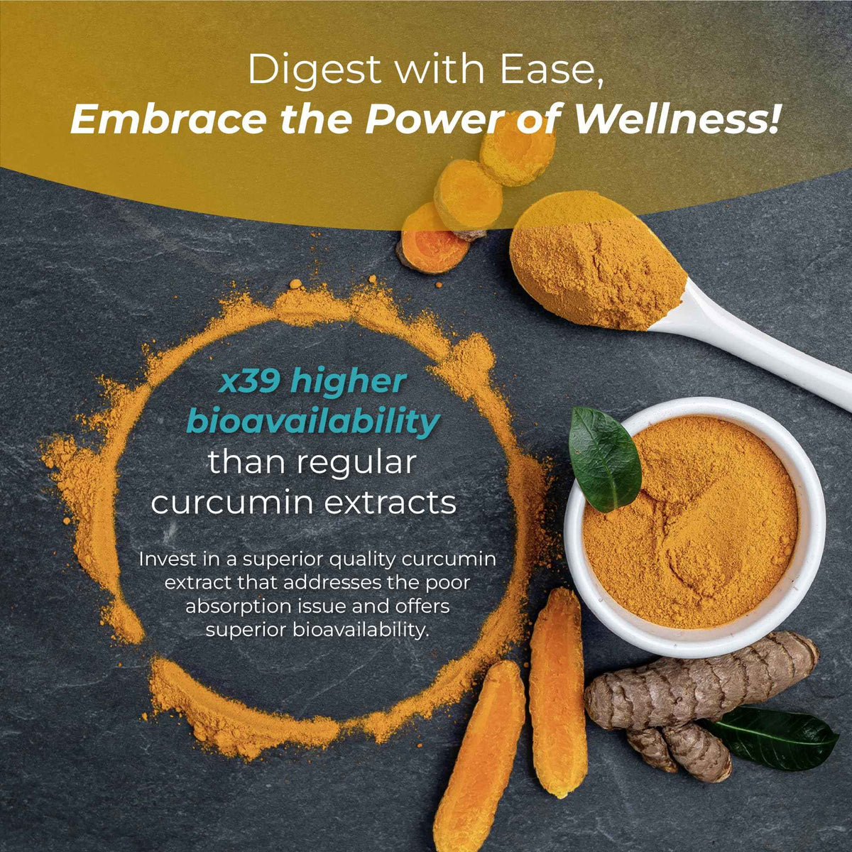 PUREHEALTH RESEARCH Curcumin Extract - High Absorption Turmeric Supplement for Robust Immune Support - Joint Support for Overworked Joints and Muscles - Powered by Curcugen x39 Bioavailable - 1 Bottle