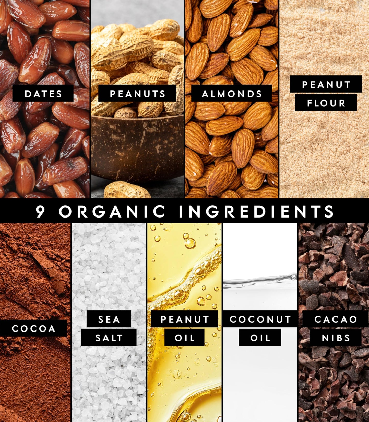 Truvani Plant Based Snack Bars | Variety | 12 Pack | Vegan | 5-8g Protein | USDA Organic and Vegan | Dairy, Soy, and Gluten Free | Individually Wrapped