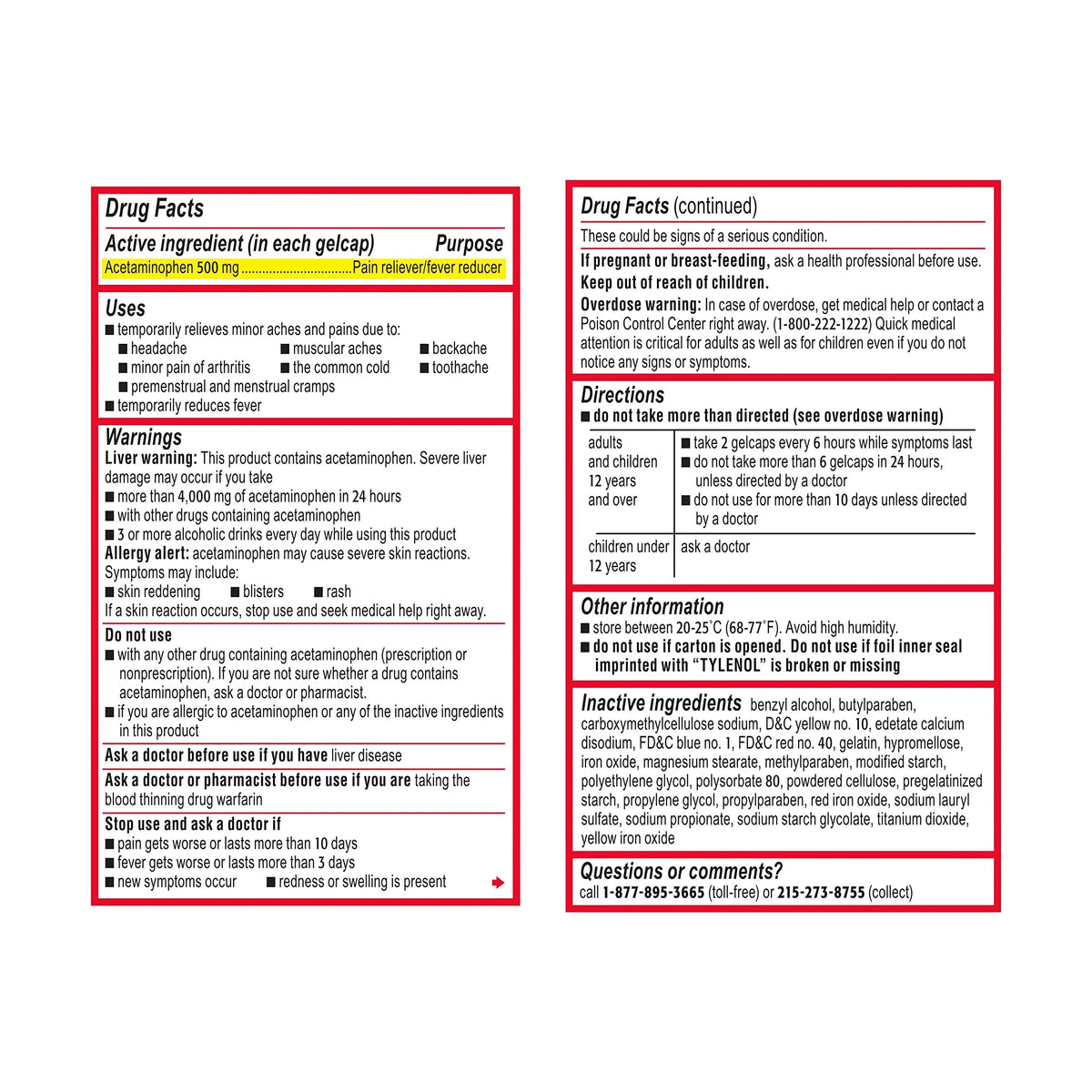 Benadryl Ultratabs Antihistamine Allergy Relief Tablets with 25 mg Diphenhydramine HCl, 100 ct and Tylenol Extra Strength Pain Reliever Rapid Release Gels with 500 mg Acetaminophen, 100 ct TylenolBuy Supplements Australia
