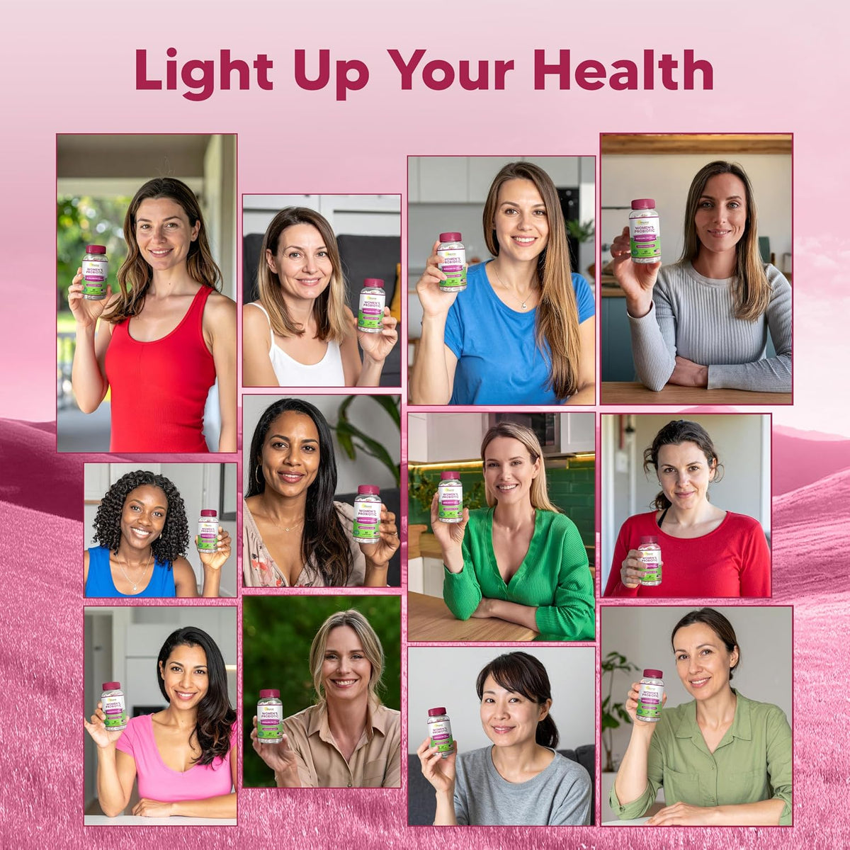 aSquared Nutrition Probiotics for Women - 50 Billion CFU Women's Probiotic Supports Digestive, Gut, Vaginal & Urinary Tract Health - Prebiotics for Females - 60 Capsules - Alt to Gummies