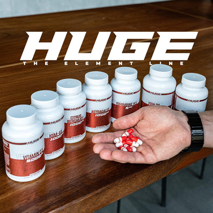 Huge Supplements KSM-66 Ashwaghanda, High Potency 5% Withanolides, 1000mg of Clinically Studied KSM66 (120 Capsules)