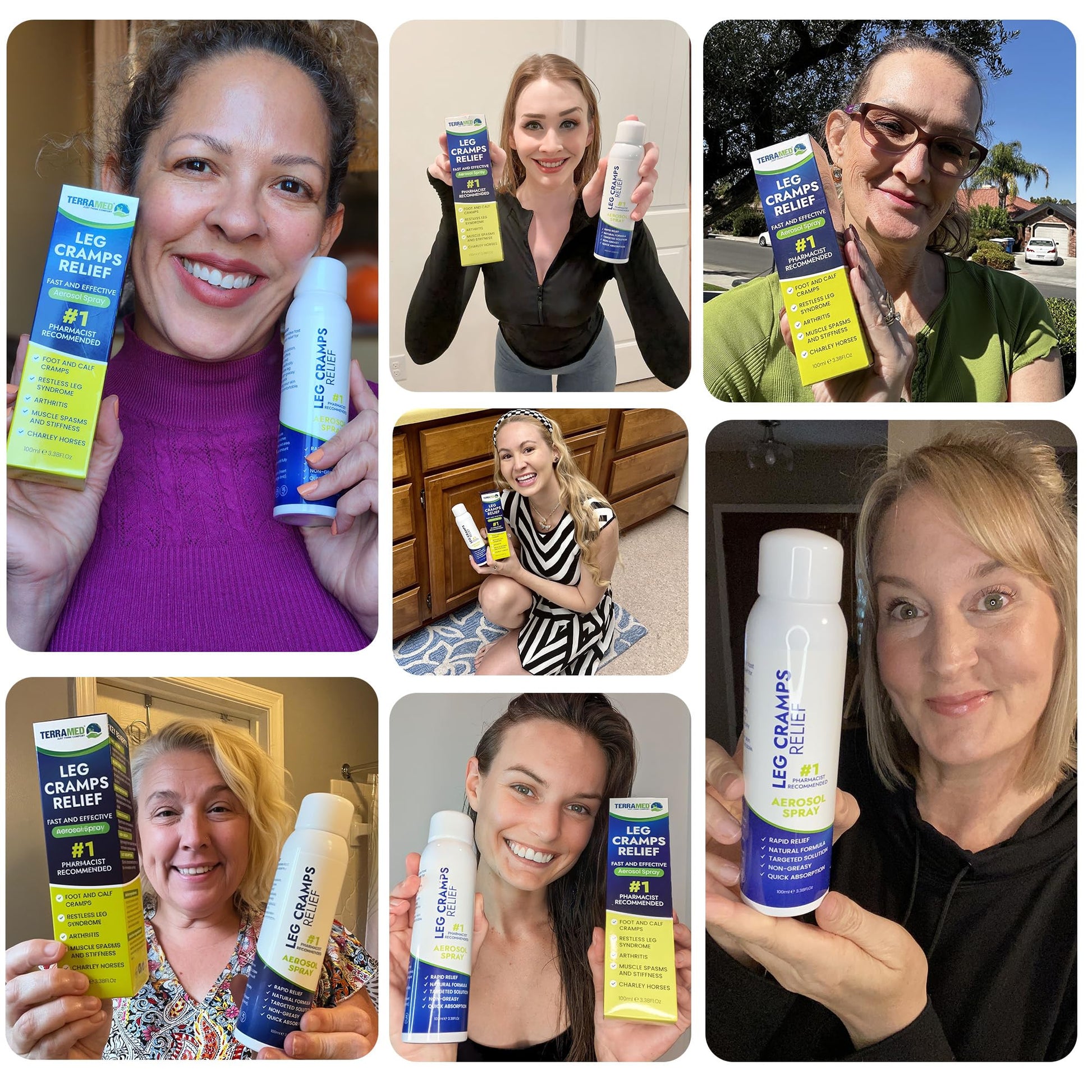 Terramed Just Think Comfort Fast Acting Leg Cramp Relief Aerosol Spray | Pain Relief for Muscle Spasms, Soreness, & Foot and Calf Cramps | Homeopathic Medicine for Restless Legs Syndrome Relief Terramed Just Think ComfortBuy Supplements Australia