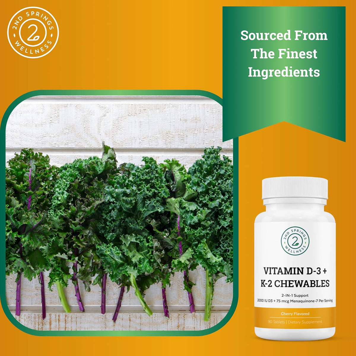 Adaptogen Complex & Vitamin D3+K2 Chewables Bundle