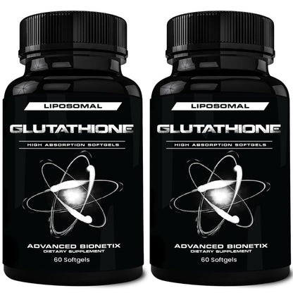 Advanced Bionetix 850mg Liposomal Glutathione Supplement | 120 Total Liposomal Softgels | Antioxidant Supplement w/Gluta-IV™, 100X Absorption Over Powder Glutathione - PrimeBioHealth - canada supplements