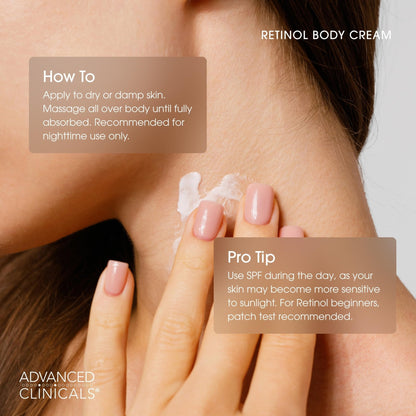 Advanced Clinicals Retinol Body Lotion & Face Moisturizer | Visible Anti Aging Skin Care Retinol Body Cream For Women & Men Targets Look Of Fine Lines - PrimeBioHealth - canada supplements