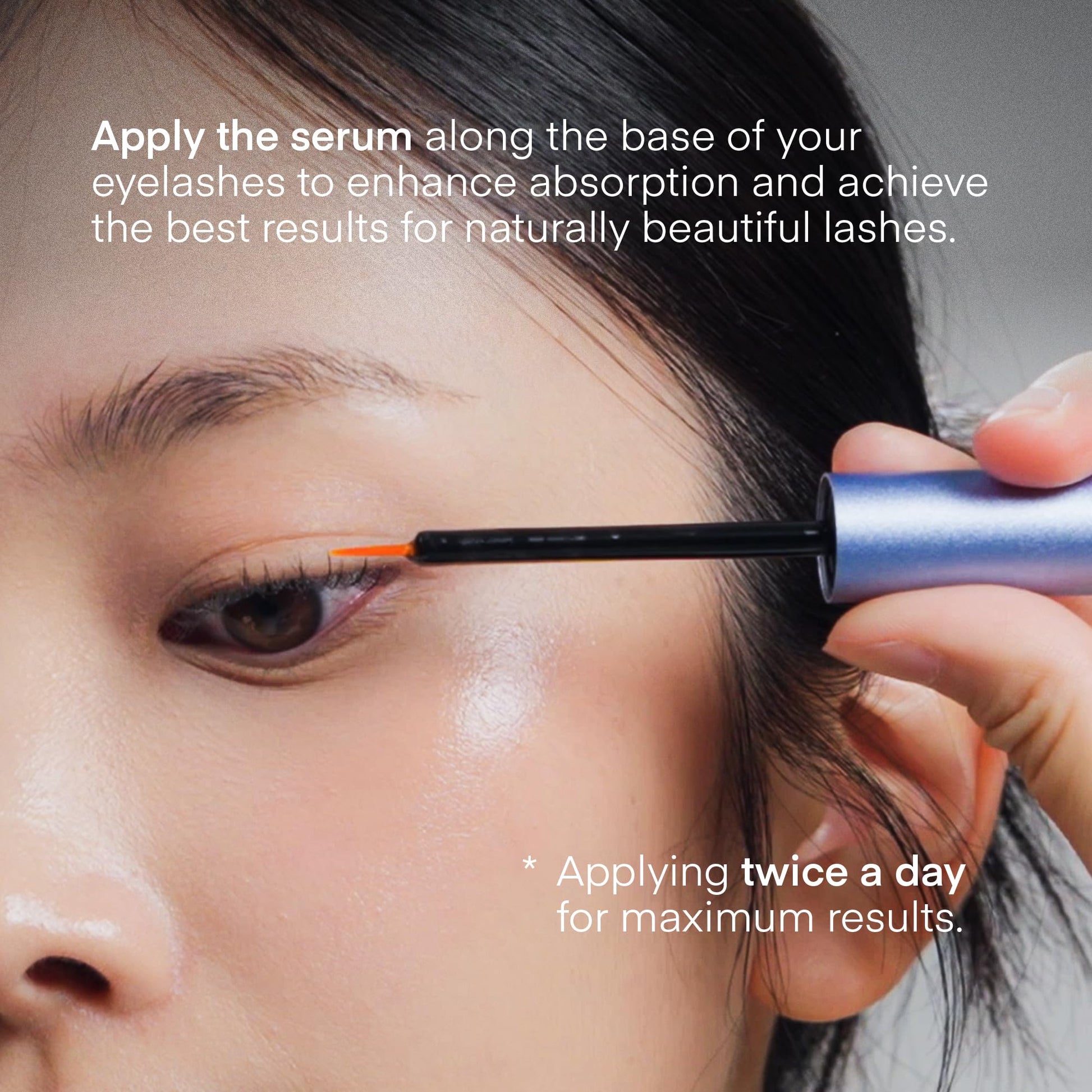 Advanced Eyelash Serum for Thicker, Longer Eyelashes and Eyebrows - Grow Luscious Lashes with Brow Enhancer (3mL) - PrimeBioHealth - canada supplements
