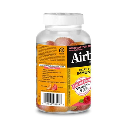 Airborne 750mg Vitamin C Gummies for Adults, Immune Support Gummies with Powerful Antioxidants VIT C & E, Caffeine Free - PrimeBioHealth - canada supplements