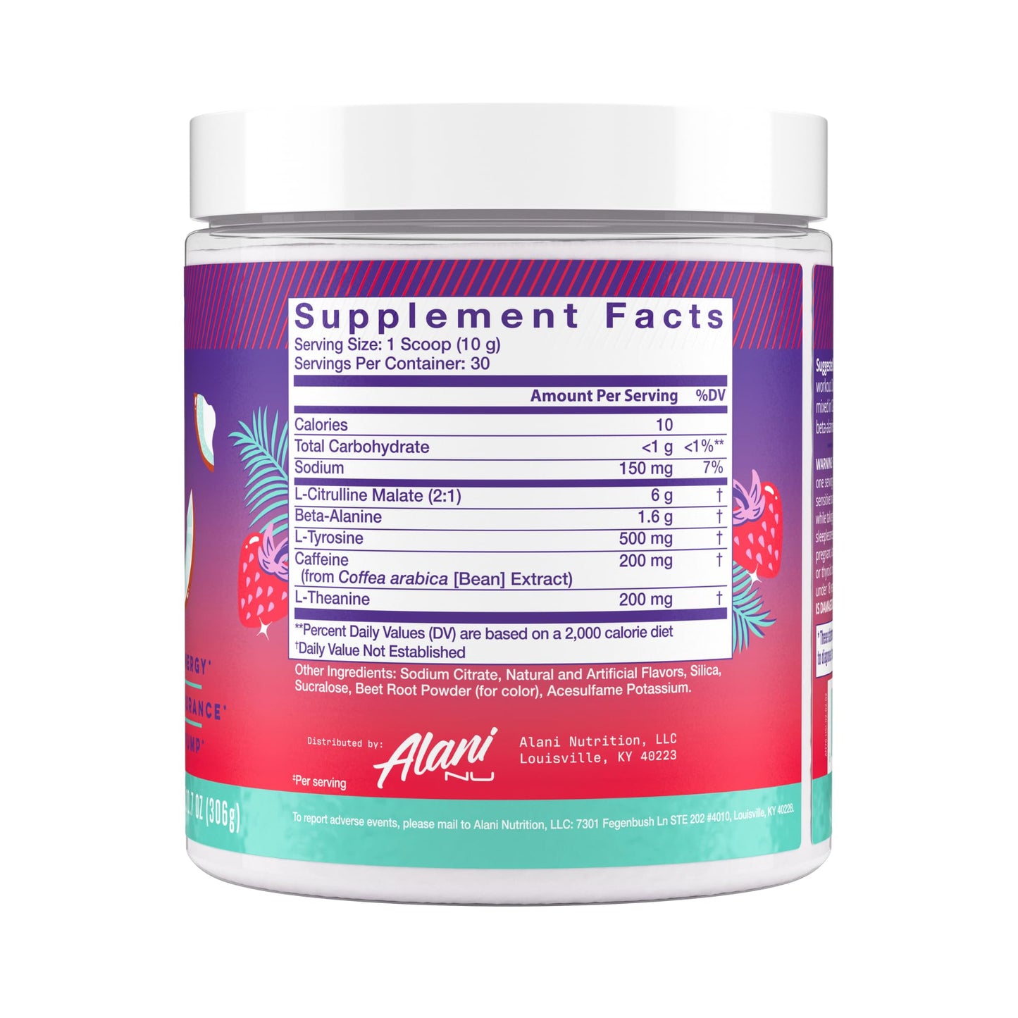 Alani Nu Pre Workout Powder Hawaiian Shaved ICE, Amino Energy Boost, Endurance Supplement, Sugar Free, 200mg Caffeine - PrimeBioHealth - canada supplements