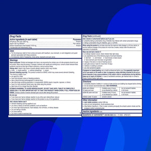 Alka-Seltzer Pain Relief, Aspirin Effervescent Tablets for Fast Pain Relief, 72 Ct