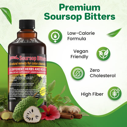 Amenazel Organic Soursop Bitters, 16 fl oz - PrimeBioHealth - canada supplements