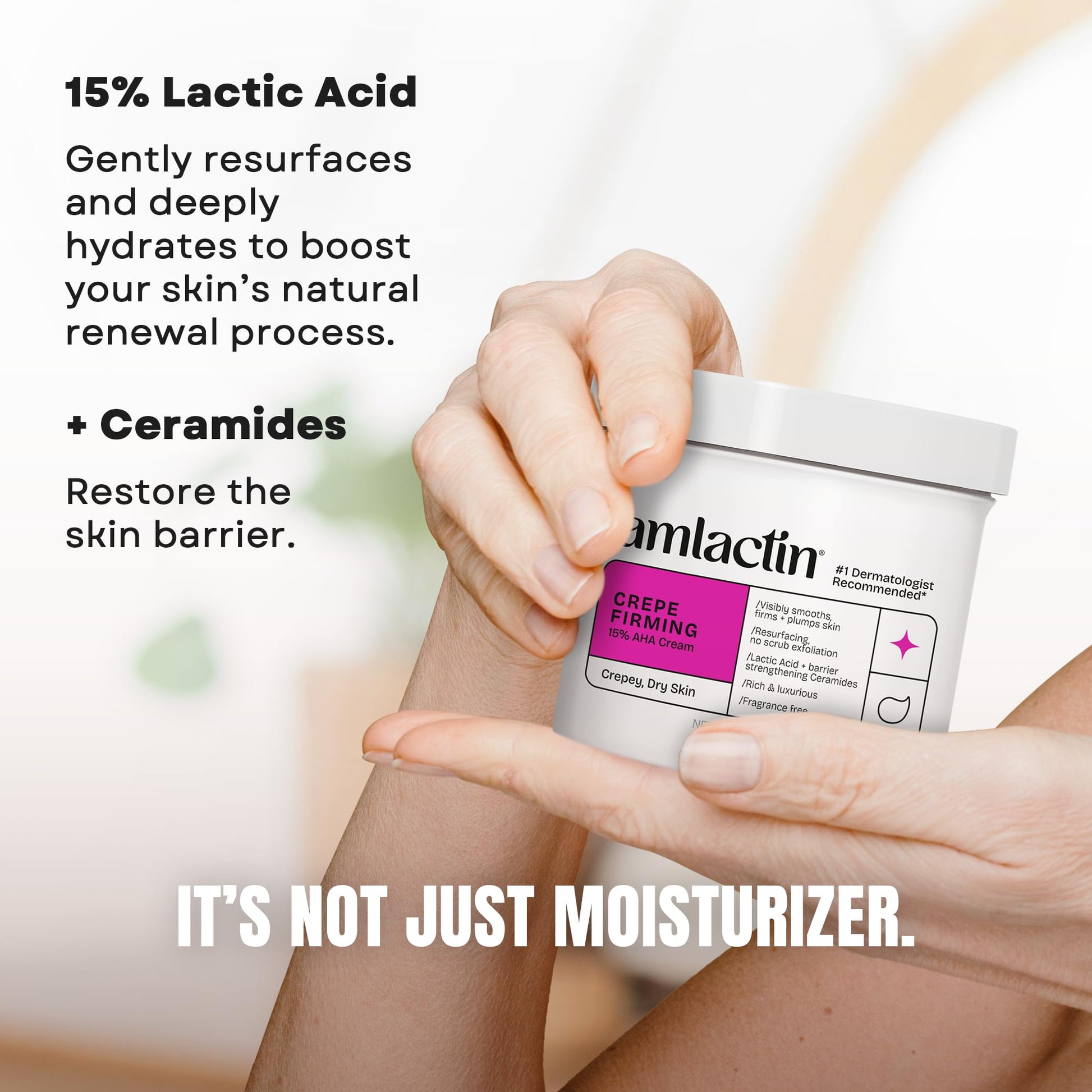 AmLactin Crepe Firming Cream - Therapeutic Skin Tightening Cream for Body – No-Scrub Exfoliator and Moisturizer - PrimeBioHealth - canada supplements