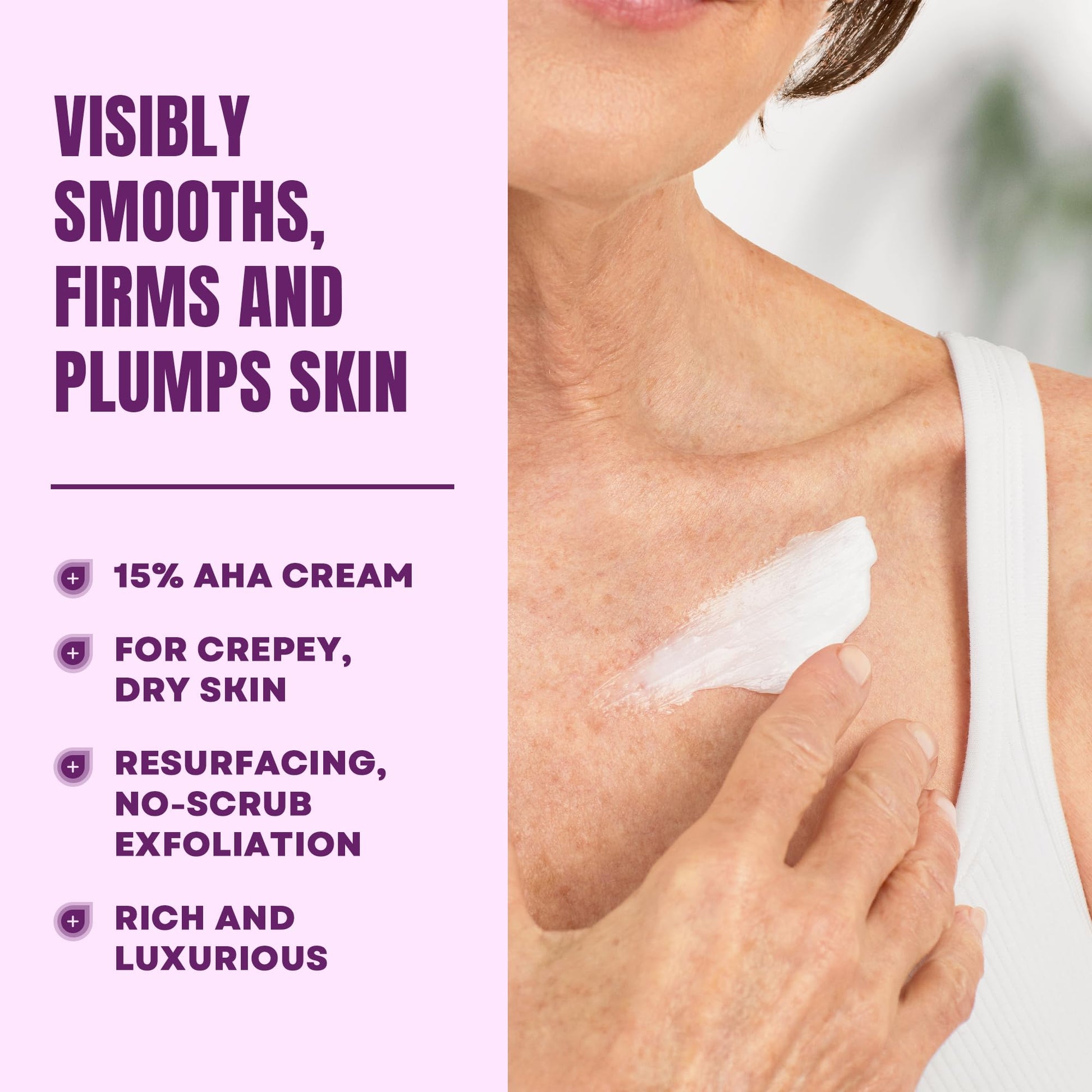AmLactin Crepe Firming Cream - Therapeutic Skin Tightening Cream for Body – No-Scrub Exfoliator and Moisturizer - PrimeBioHealth - canada supplements