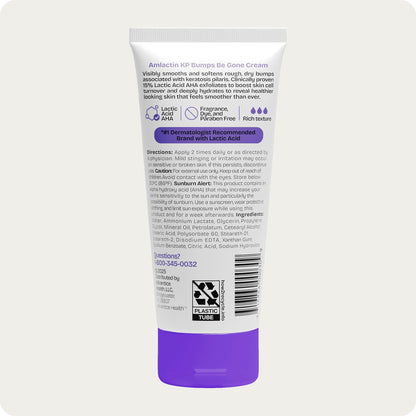 AmLactin KP Bumps Be Gone - Therapeutic Body Cream for Keratosis Pilaris - No-Scrub Exfoliator and Body Moisturizer - PrimeBioHealth - canada supplements