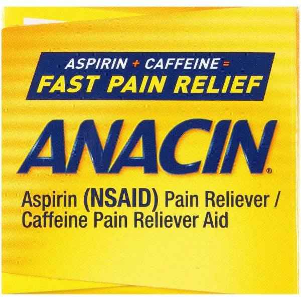 Anacin Fast Pain Relief Pain Reducer Aspirin Tablets, 200 Tabs (Value Pack of 2)