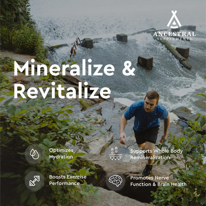 Ancestral Supplements Minerals & Electrolytes with Magnesium, Potassium, Sodium, Supports Optimal Hydration, Immune Health, Athletic Performance, - PrimeBioHealth - canada supplements
