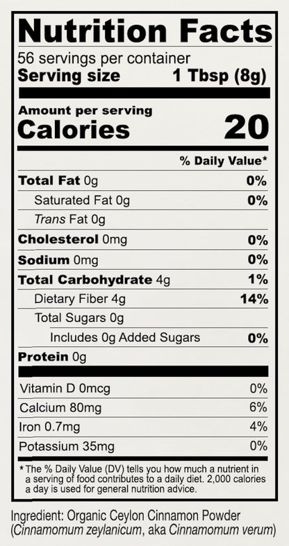 Anthony's Organic Ceylon Cinnamon Powder, 1 lb, Ground, Gluten Free, Non Irradiated, Non GMO, Keto Friendly - PrimeBioHealth - canada supplements