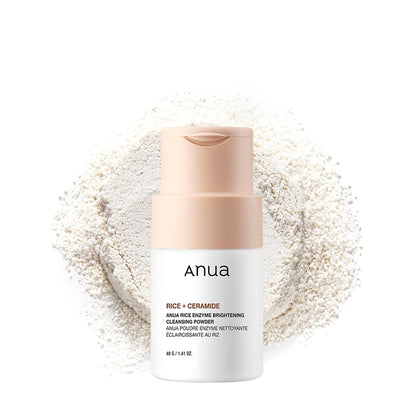 ANUA Rice Enzyme Brightening Cleansing Powder, Exfoliating Powder-to-Foam Cleanser, Smooth Texture & Clarity - PrimeBioHealth - canada supplements
