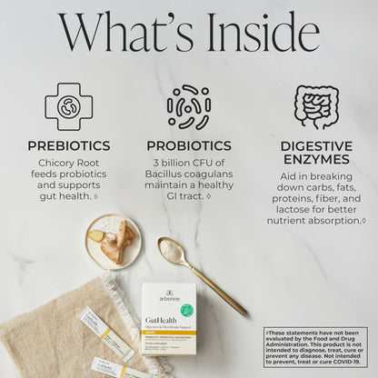 Arbonne Gut Health Digestion Support - Microbiome Prebiotic and Probiotic Drink Mix, Probiotic Powder and Prebiotic Powder - PrimeBioHealth - canada supplements