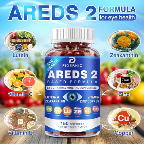 AREDS 2 Eye Vitamin & Mineral Supplement — Lutein and Zeaxanthin Supplement, Vitamin C & E, Zinc & Copper for Blue Light Protection, Eye Health Support - PrimeBioHealth - canada supplements