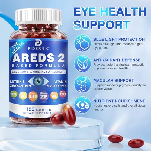 AREDS 2 Eye Vitamin & Mineral Supplement — Lutein and Zeaxanthin Supplement, Vitamin C & E, Zinc & Copper for Blue Light Protection, Eye Health Support - PrimeBioHealth - canada supplements