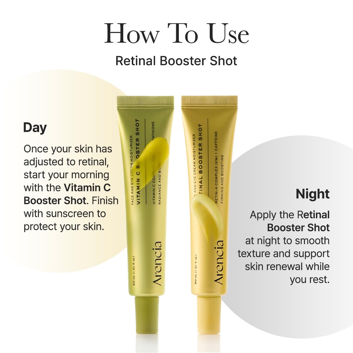 Arencia Vitamin C Booster Shot Serum with Glutathione, Niacinamide and Vitamin E for Dark Spot Care, Fine Lines & Wrinkles - PrimeBioHealth - canada supplements