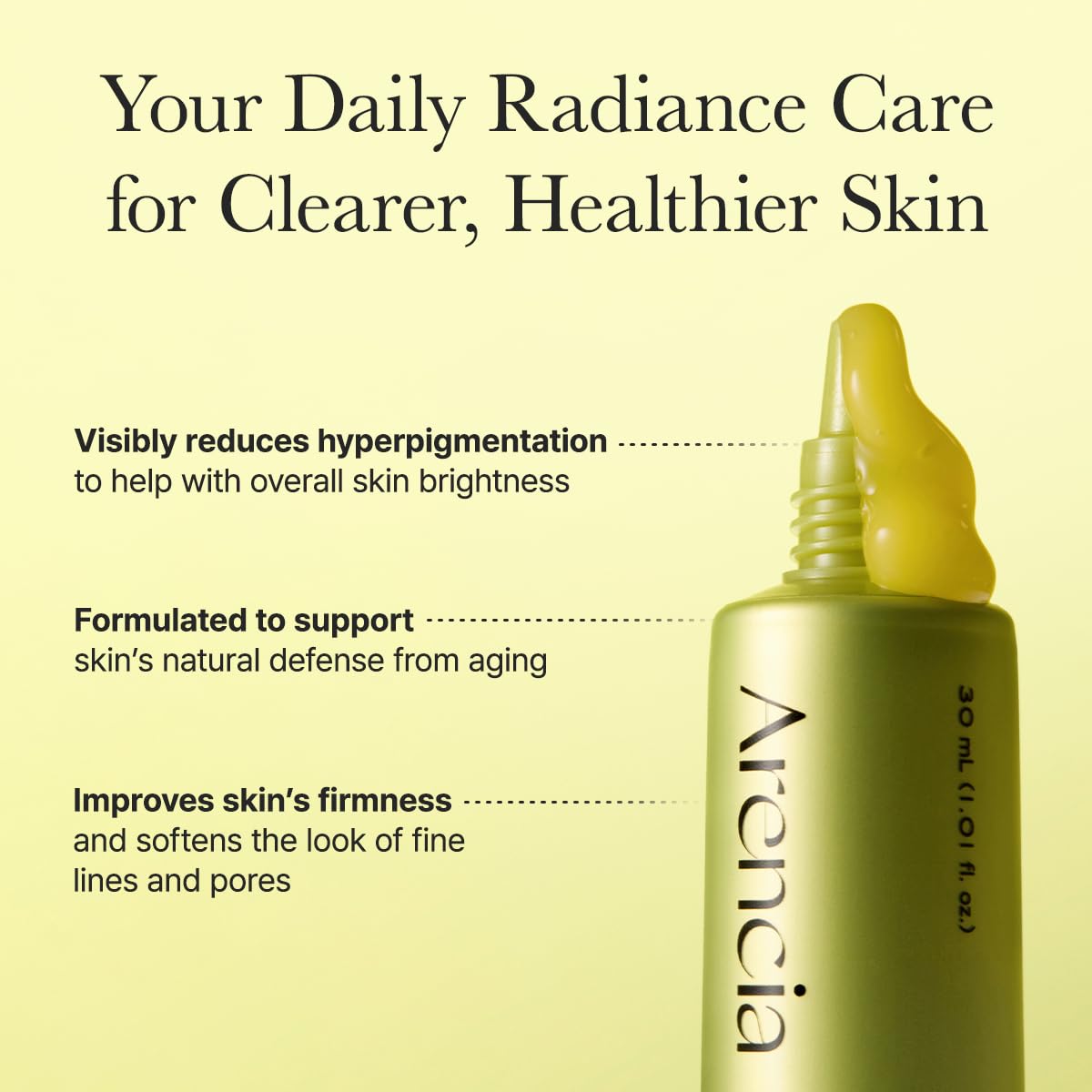 Arencia Vitamin C Booster Shot Serum with Glutathione, Niacinamide and Vitamin E for Dark Spot Care, Fine Lines & Wrinkles - PrimeBioHealth - canada supplements