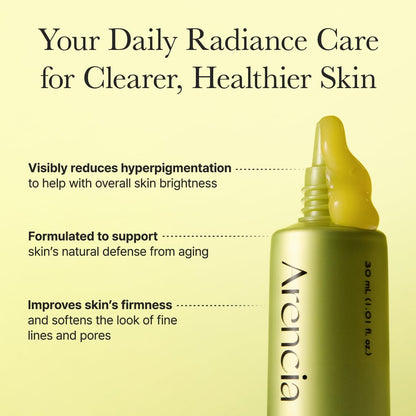 Arencia Vitamin C Booster Shot Serum with Glutathione, Niacinamide and Vitamin E for Dark Spot Care, Fine Lines & Wrinkles - PrimeBioHealth - canada supplements