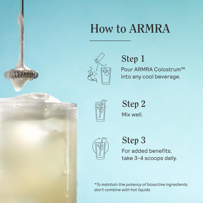 ARMRA Colostrum Powder | Unflavored | Gut Health & Bloating | Skin & Hair | Immunity | Keto, Gluten & Fat-Free | 120 Servings - PrimeBioHealth - canada supplements