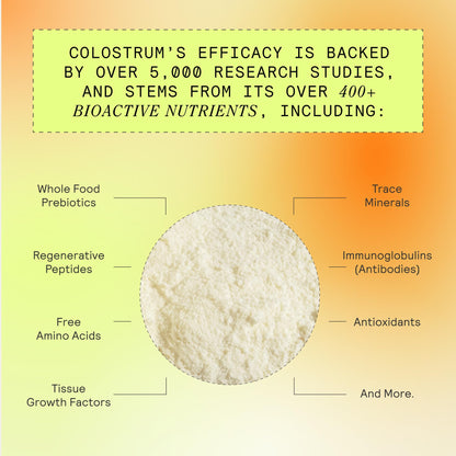 ARMRA Colostrum Powder | Unflavored | Gut Health & Bloating | Skin & Hair | Immunity | Keto, Gluten & Fat-Free | 120 Servings - PrimeBioHealth - canada supplements