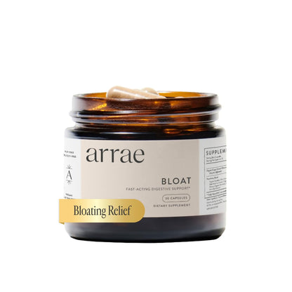 Arrae Fast-Acting Bloating Relief Digestive Enzymes, All Natural Bloat, Gas & Indigestion Relief Capsules (30 Count) - PrimeBioHealth - canada supplements