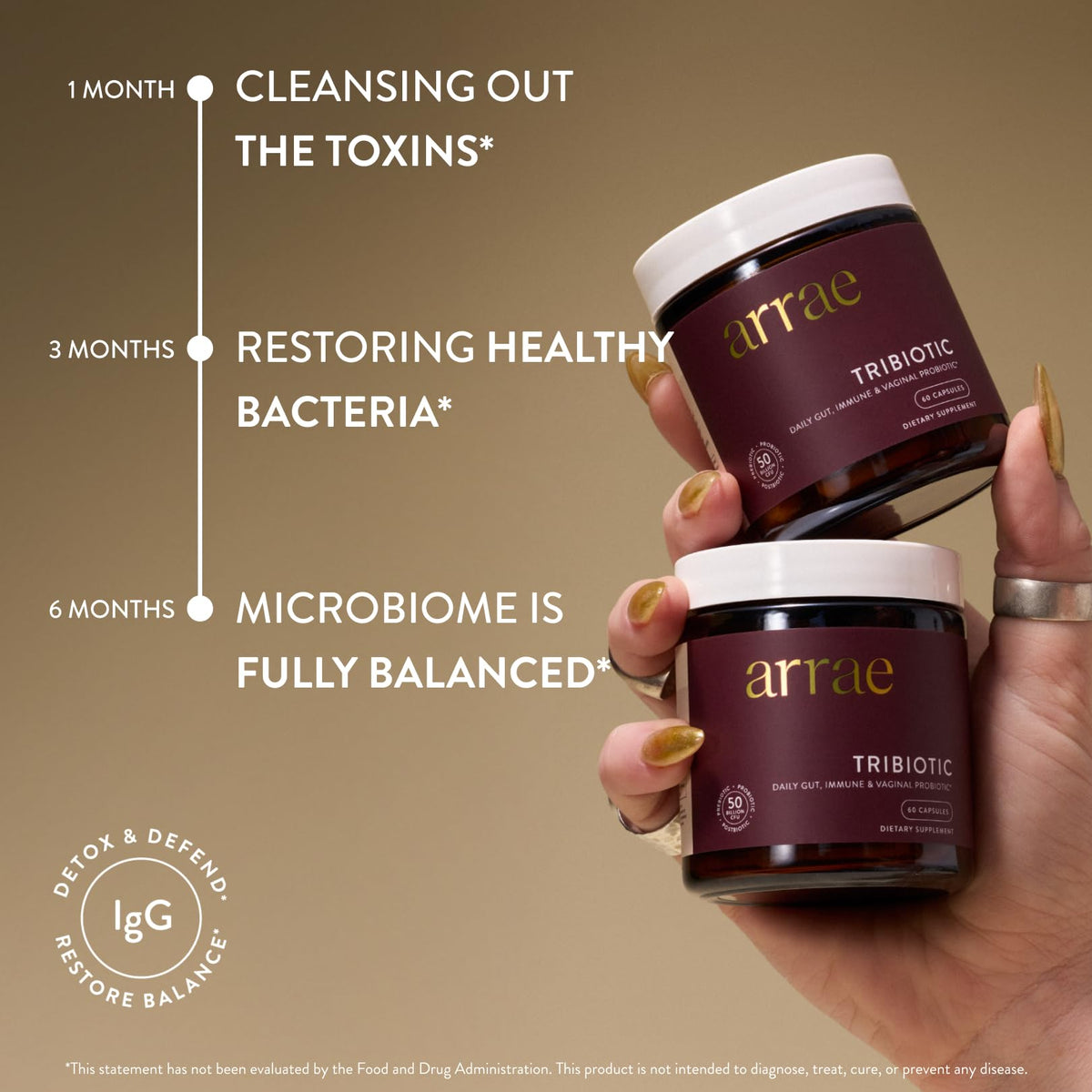 Arrae Tribiotic, Probiotics for Women, Support for Vaginal pH Balance, Gut, Immune, and Feminine Health, Prebiotics, - PrimeBioHealth - canada supplements