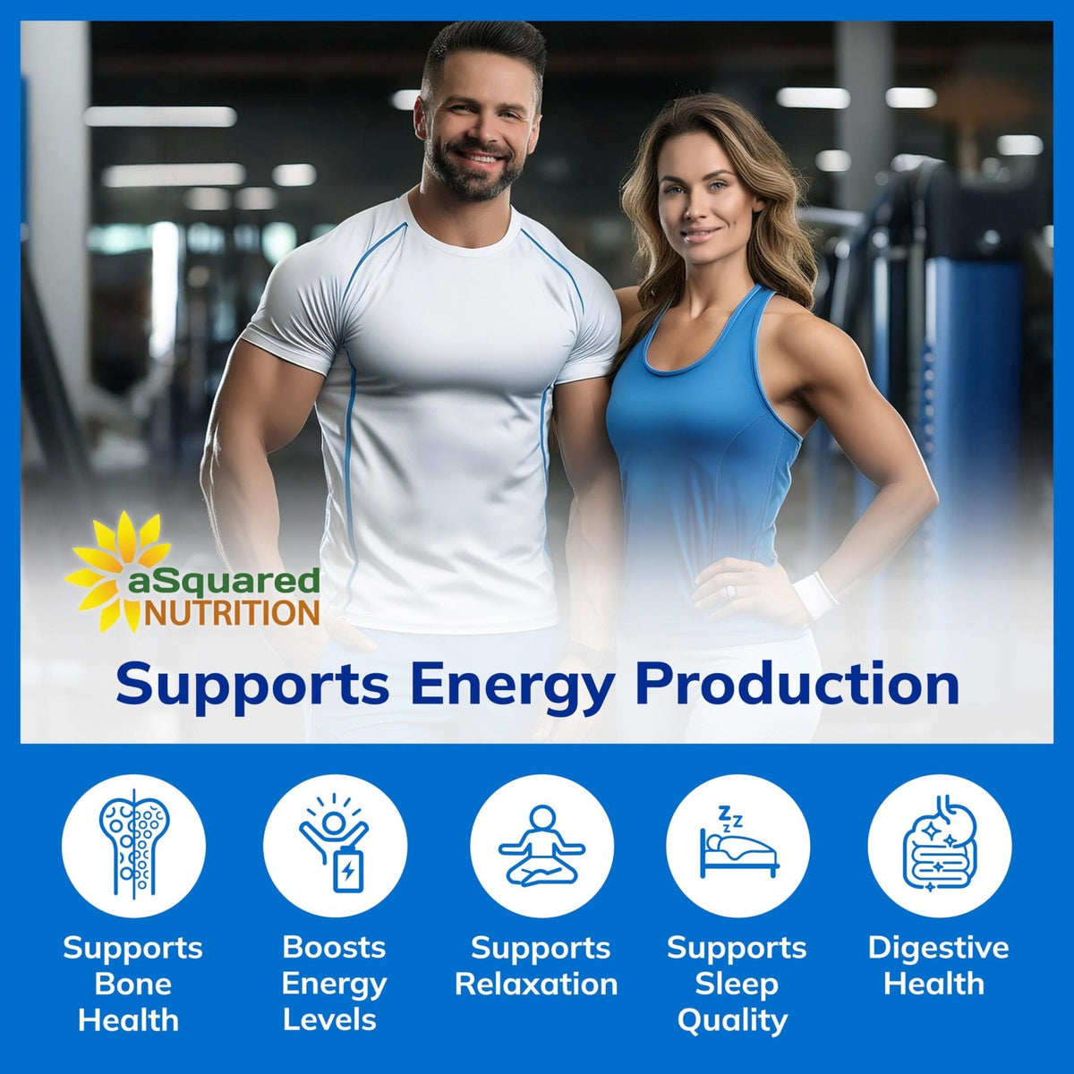 aSquared Nutrition Magnesium Glycinate 400mg - 180 Tablets - Max Strength Magnesium Bisglycinate Supplement -Maximum Bioavailability & Absorption-Non-GMO - PrimeBioHealth - canada supplements