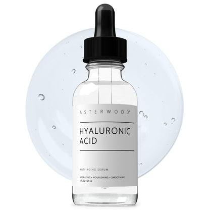 Asterwood Hyaluronic Acid Serum for Face - Plumping, Anti-Aging, Hydrating - Fragrance-Free - 1 Fl Oz - PrimeBioHealth - canada supplements